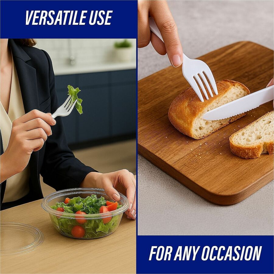 Genuine Joe Medium-Heavyweight Plastic Forks