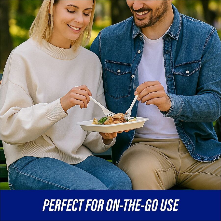 Genuine Joe Medium-Heavyweight Plastic Forks