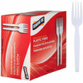 Genuine Joe Medium-Heavyweight Plastic Forks