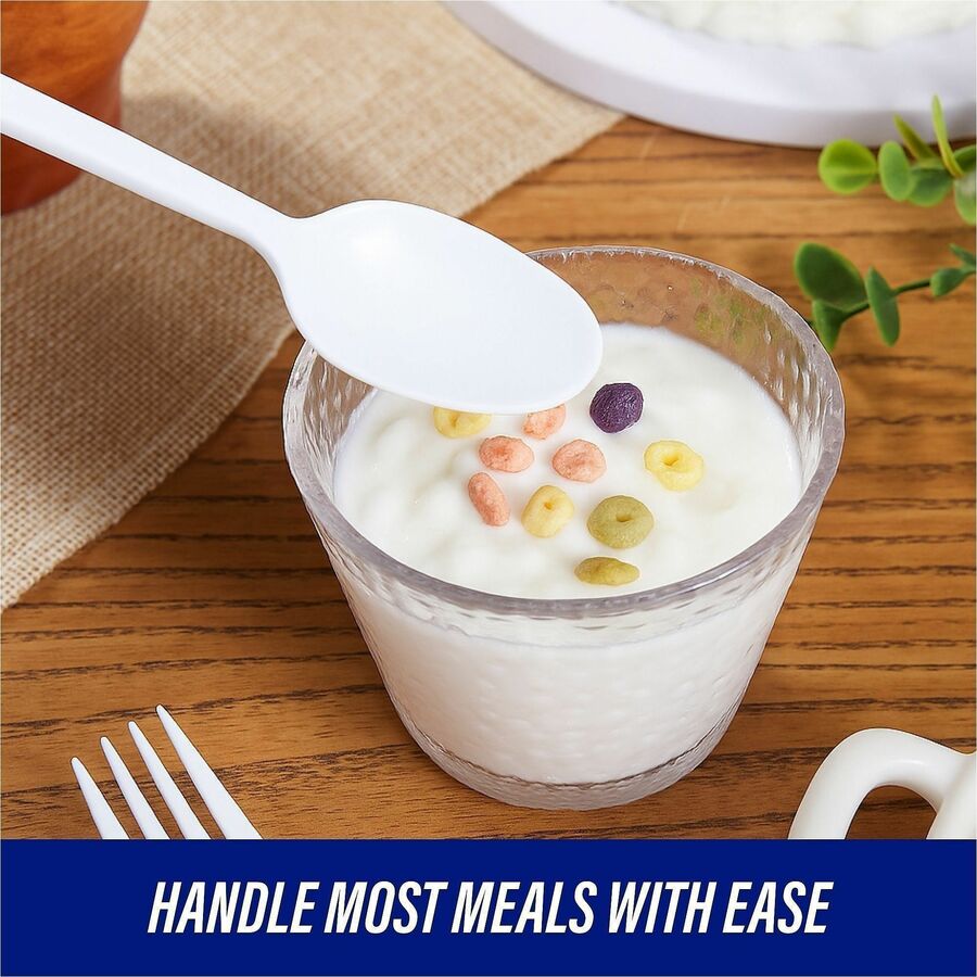 Genuine Joe Medium-Heavyweight Plastic Spoons