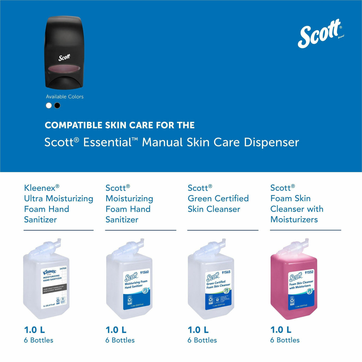 Scott Essential High Capacity Manual Skin Care Dispenser