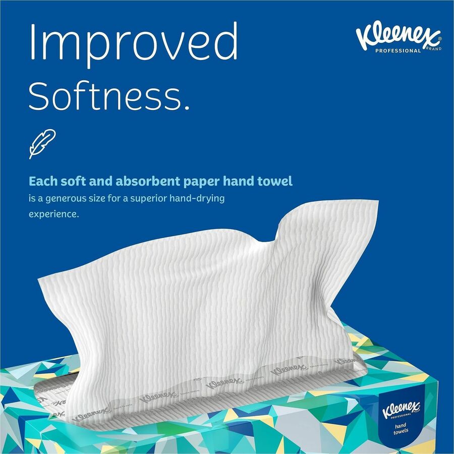 Kleenex Hand Towels with Premium Absorbency Pockets in a Pop-Up Box