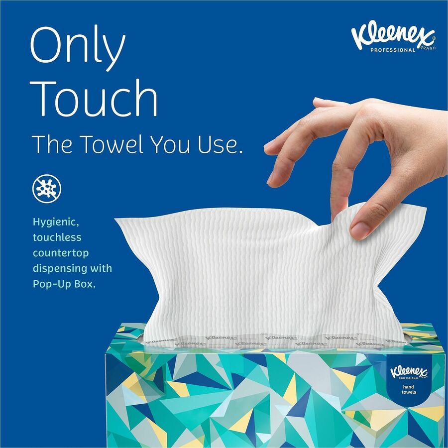 Kleenex Hand Towels with Premium Absorbency Pockets in a Pop-Up Box