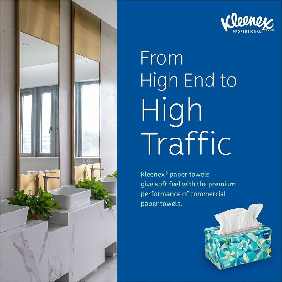 Kleenex Hand Towels with Premium Absorbency Pockets in a Pop-Up Box