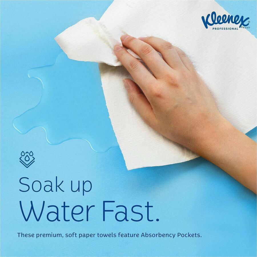 Kleenex Hand Towels with Premium Absorbency Pockets in a Pop-Up Box