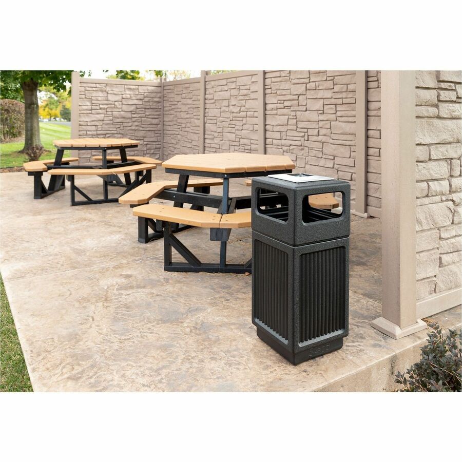 Safco Recessed Panels Waste Receptacle
