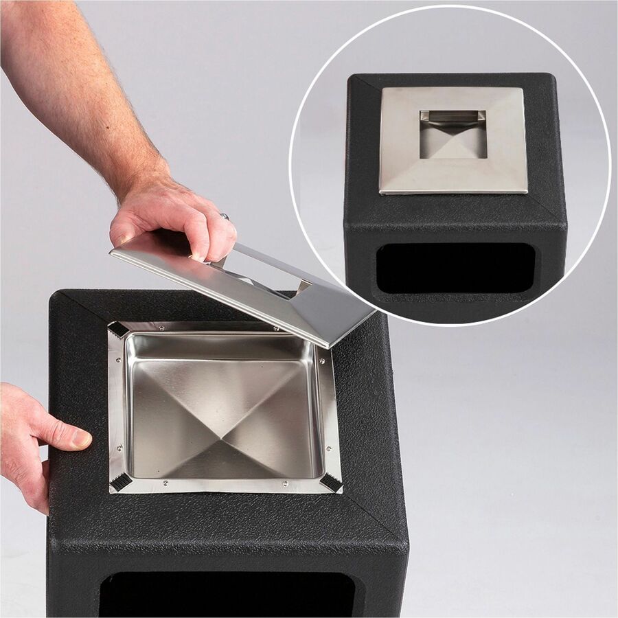 Safco Recessed Panels Waste Receptacle