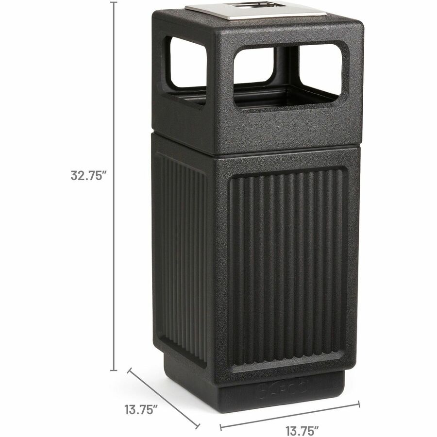 Safco Recessed Panels Waste Receptacle