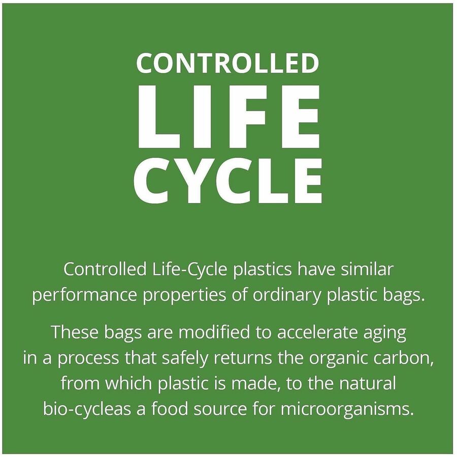 Stout Controlled Life-Cycle Plastic Trash Bags