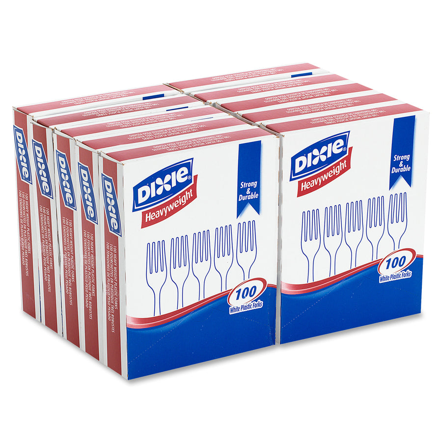 Dixie Heavyweight Disposable Forks Grab-N-Go by GP Pro