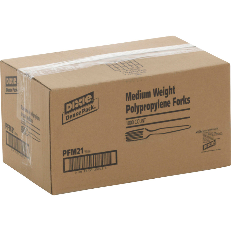Dixie Medium-weight Disposable Forks by GP Pro