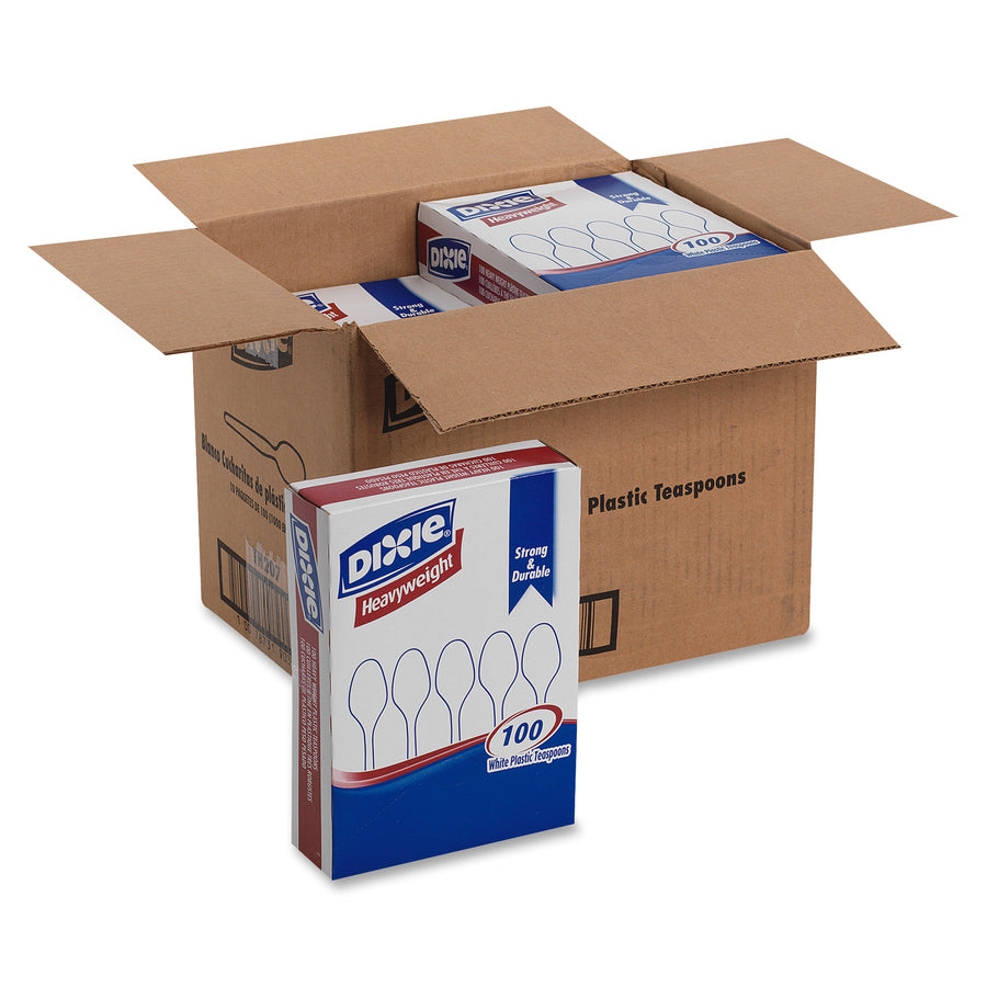 Dixie Heavyweight Disposable Teaspoons Grab-N-Go by GP Pro