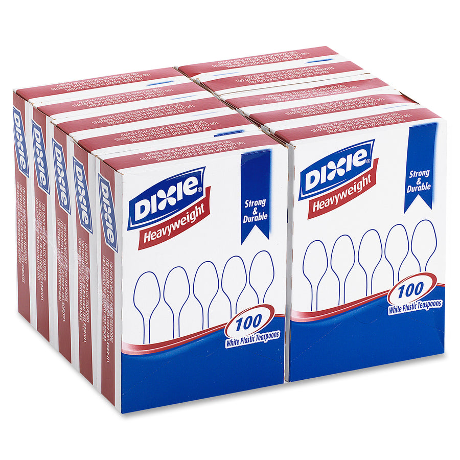 Dixie Heavyweight Disposable Teaspoons Grab-N-Go by GP Pro