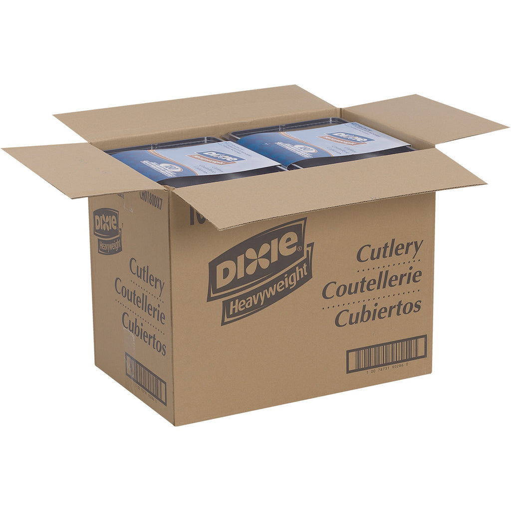 Dixie Heavyweight Disposable Forks, Knives & Teaspoons Keeper Pack Grab-N-Go by GP Pro
