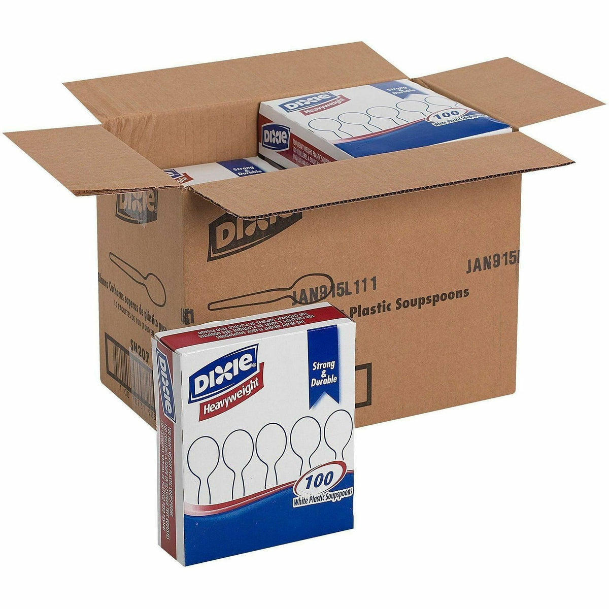 Dixie Heavyweight Dispoable Soup Spoons Grab-N-Go by GP Pro