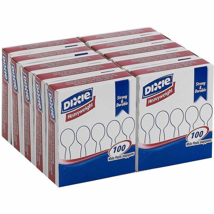 Dixie Heavyweight Dispoable Soup Spoons Grab-N-Go by GP Pro