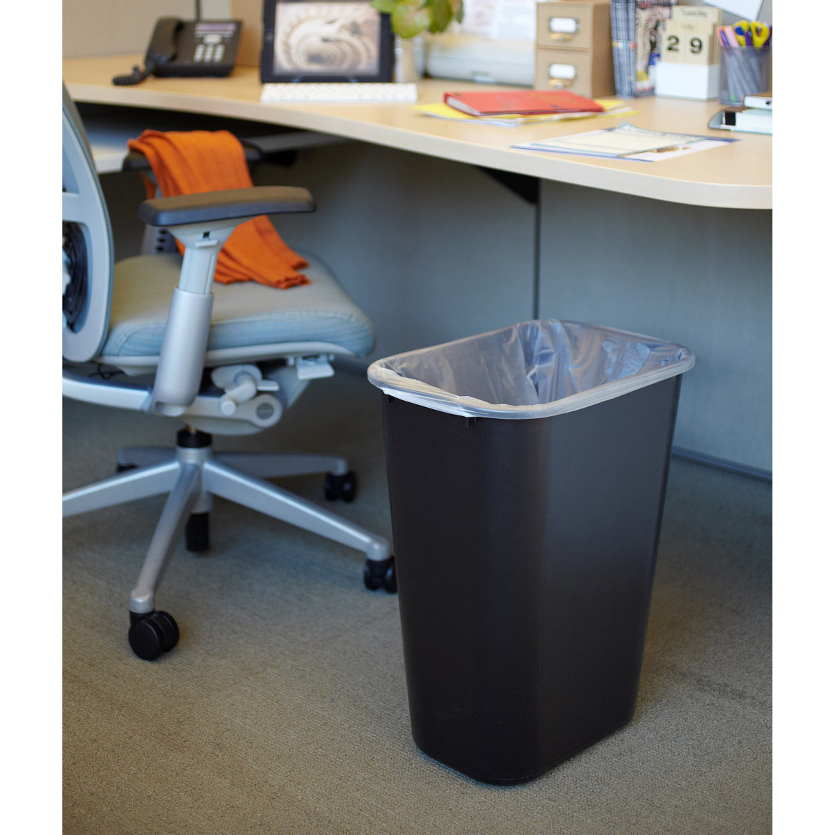 Rubbermaid Commercial 41 QT Large Deskside Wastebasket