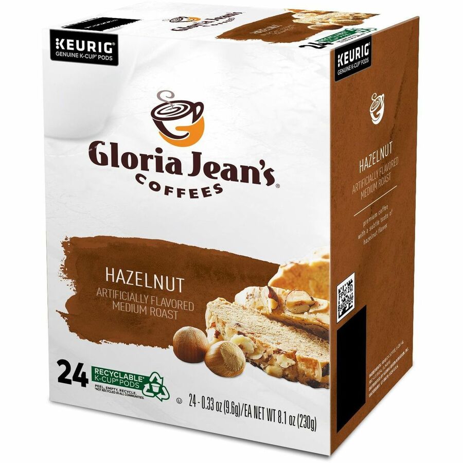 Gloria Jean's K-Cup, Pod Hazelnut Coffee