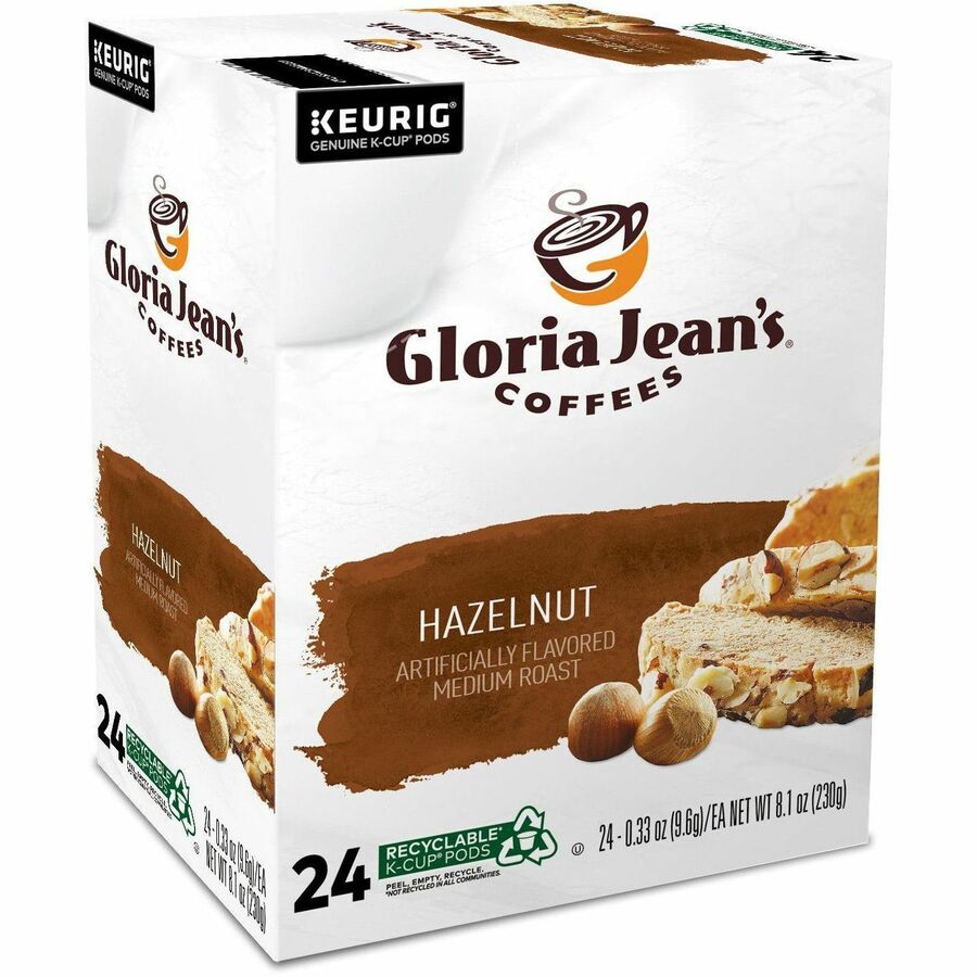 Gloria Jean's K-Cup, Pod Hazelnut Coffee