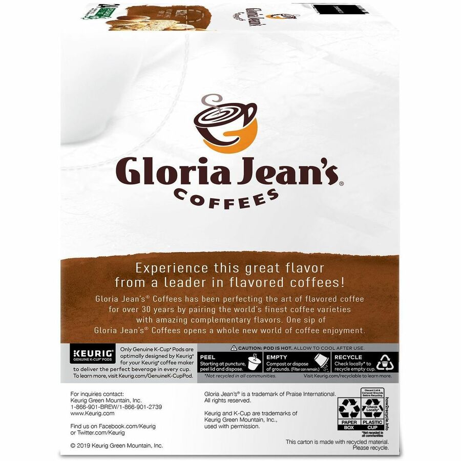 Gloria Jean's K-Cup, Pod Hazelnut Coffee