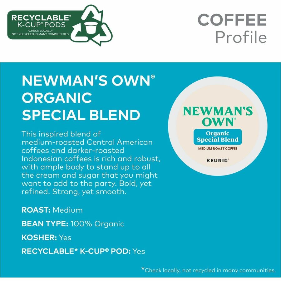 Newman's Own® Organics K-Cup, Pod Organics Special Blend Coffee