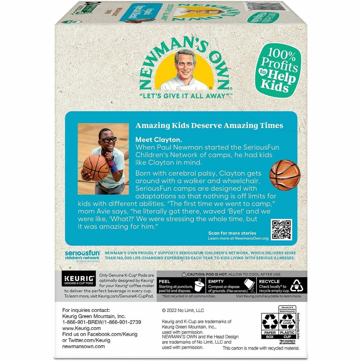 Newman's Own® Organics K-Cup, Pod Organics Special Blend Coffee