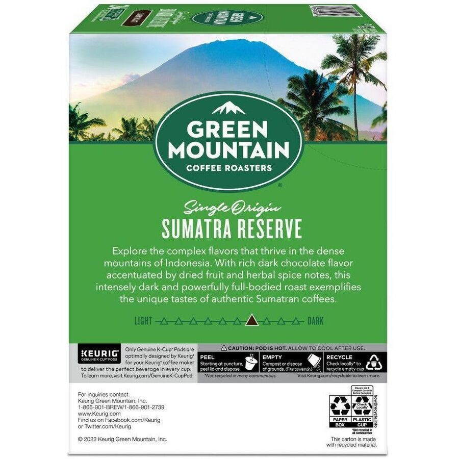 Green Mountain Coffee Roasters® K-Cup, Pod Sumatra Reserve Coffee