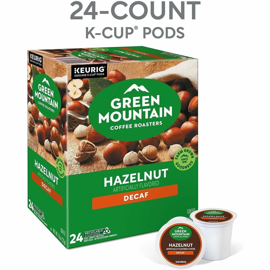 Green Mountain Coffee K-Cup, Pod Hazelnut Decaf Coffee