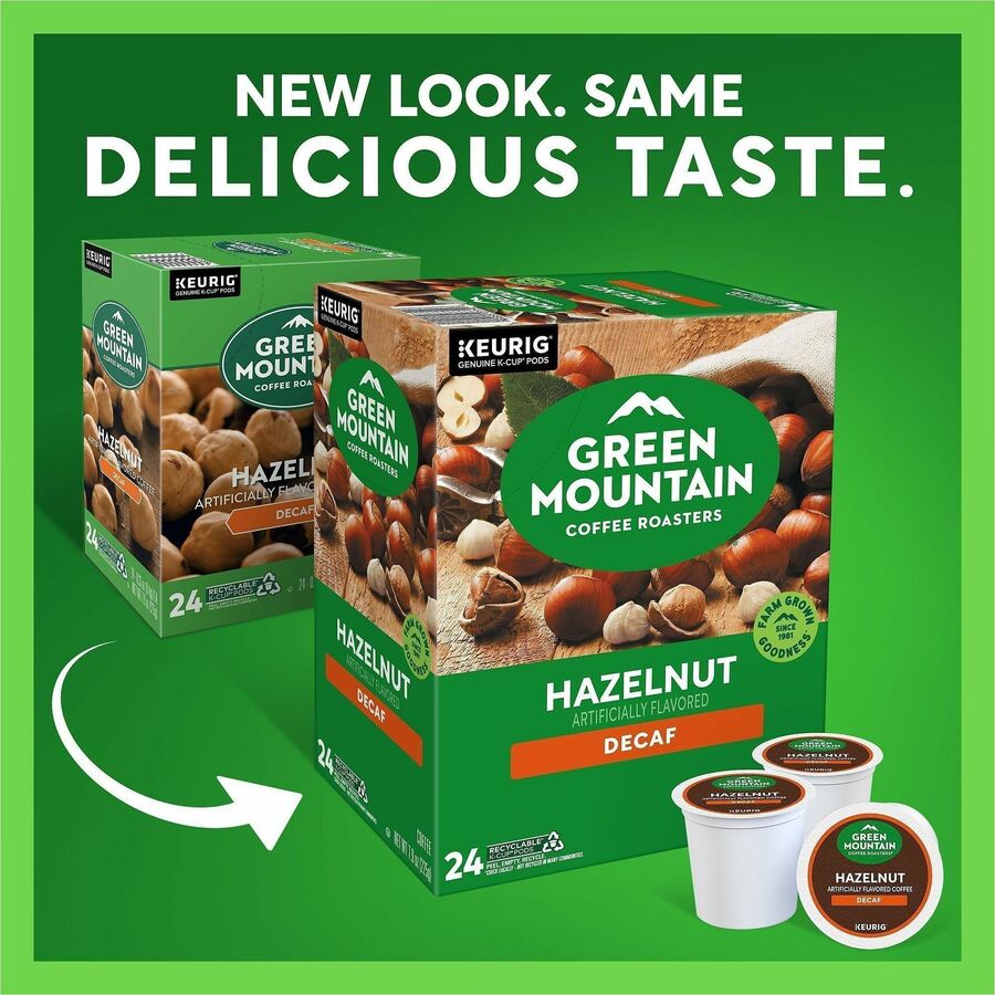 Green Mountain Coffee K-Cup, Pod Hazelnut Decaf Coffee