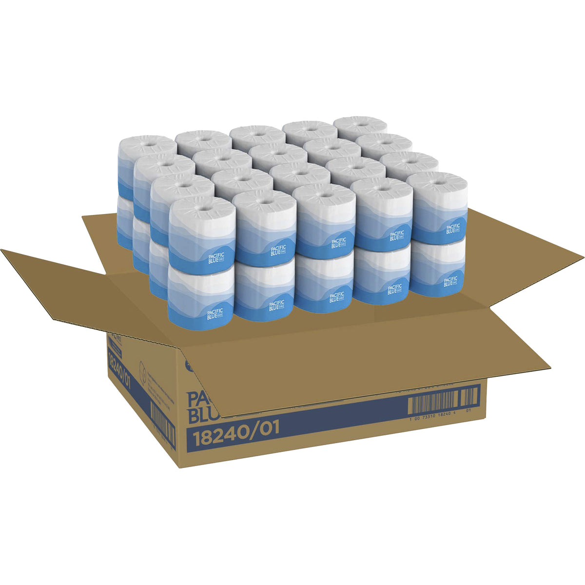 Pacific Blue Select Standard-Roll Embossed Toilet Paper