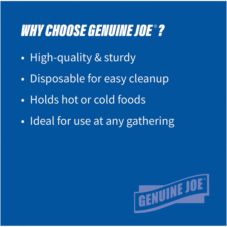 Genuine Joe 12 oz Reusable Plastic Bowls