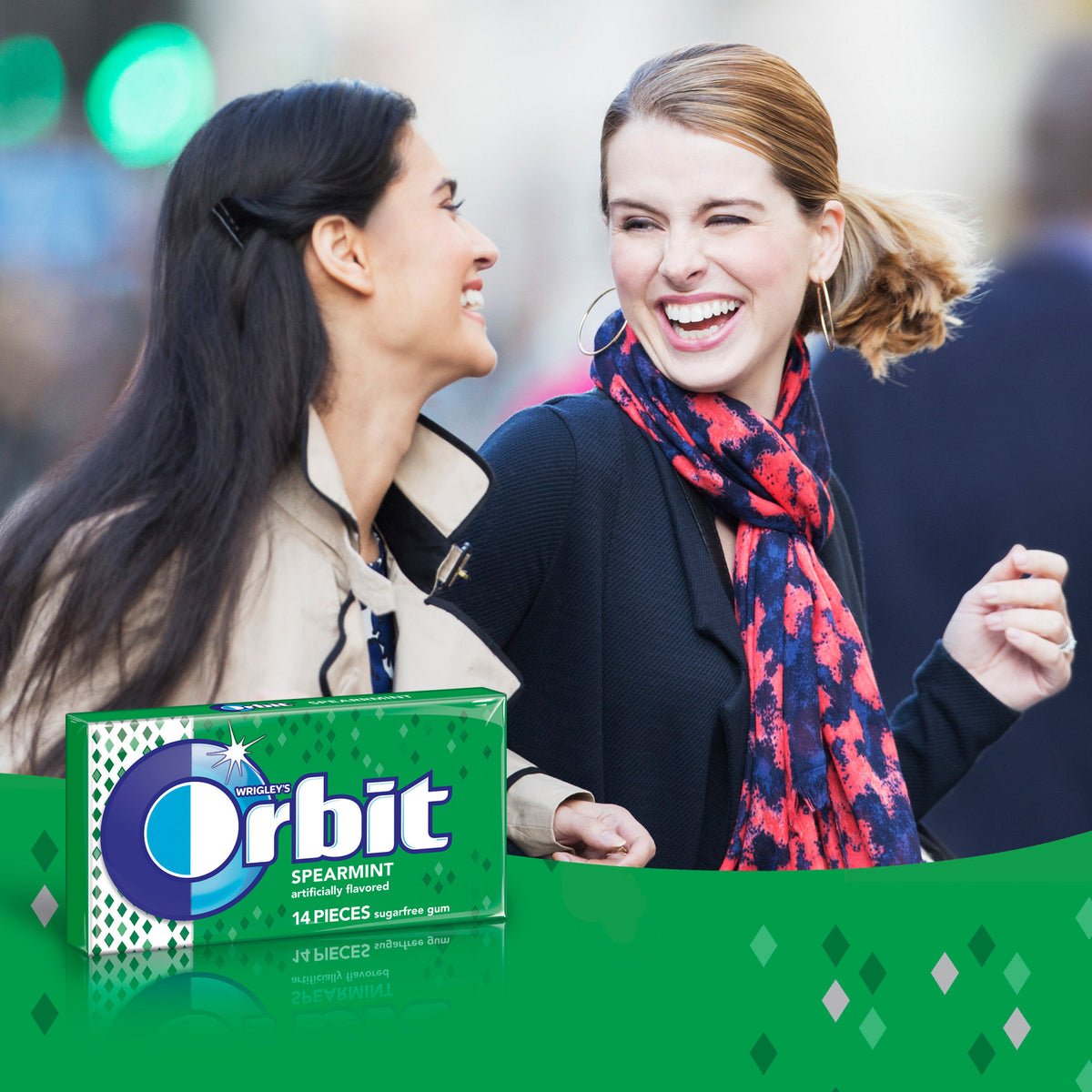 Orbit Spearmint Sugar-free Gum - 12 packs