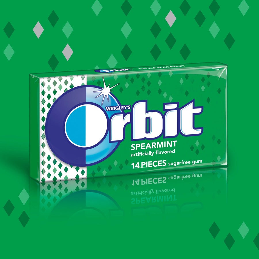 Orbit Spearmint Sugar-free Gum - 12 packs