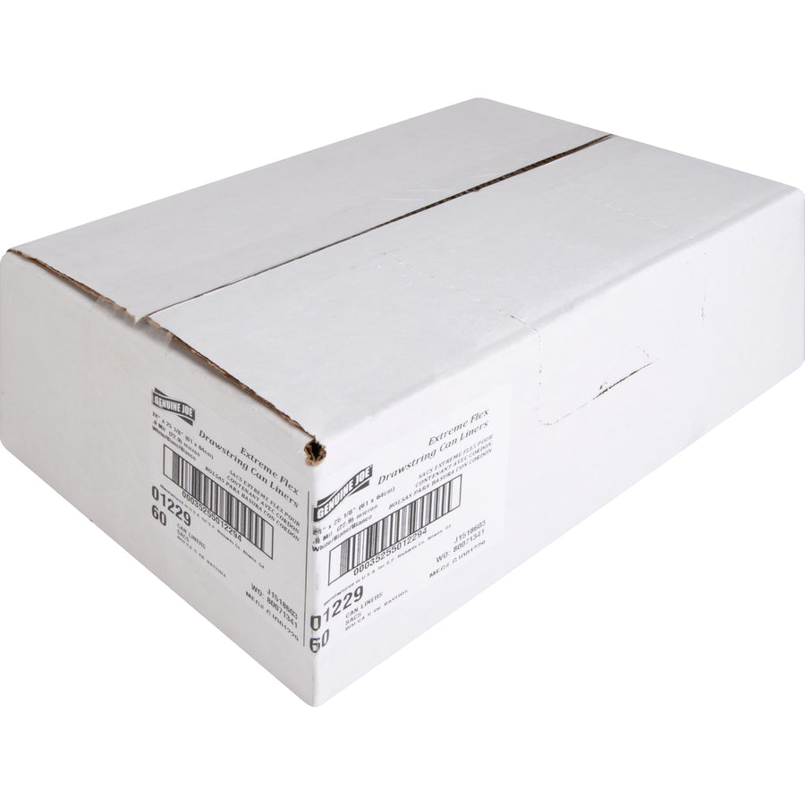 Genuine Joe Flexible Drawstring Trash Can Liners