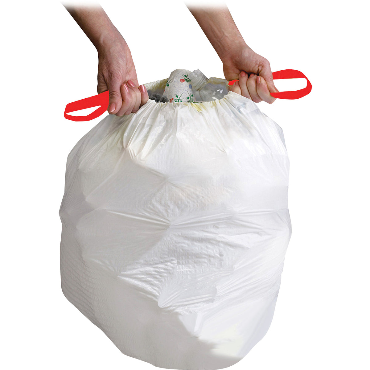 Genuine Joe Flexible Drawstring Trash Can Liners
