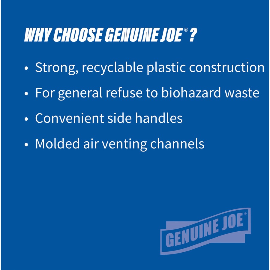 Genuine Joe Heavy-Duty Trash Container