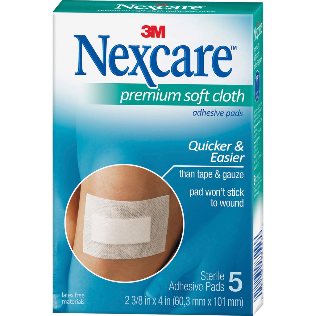 Nexcare Soft Cloth Premium Adhesive Gauze Pad