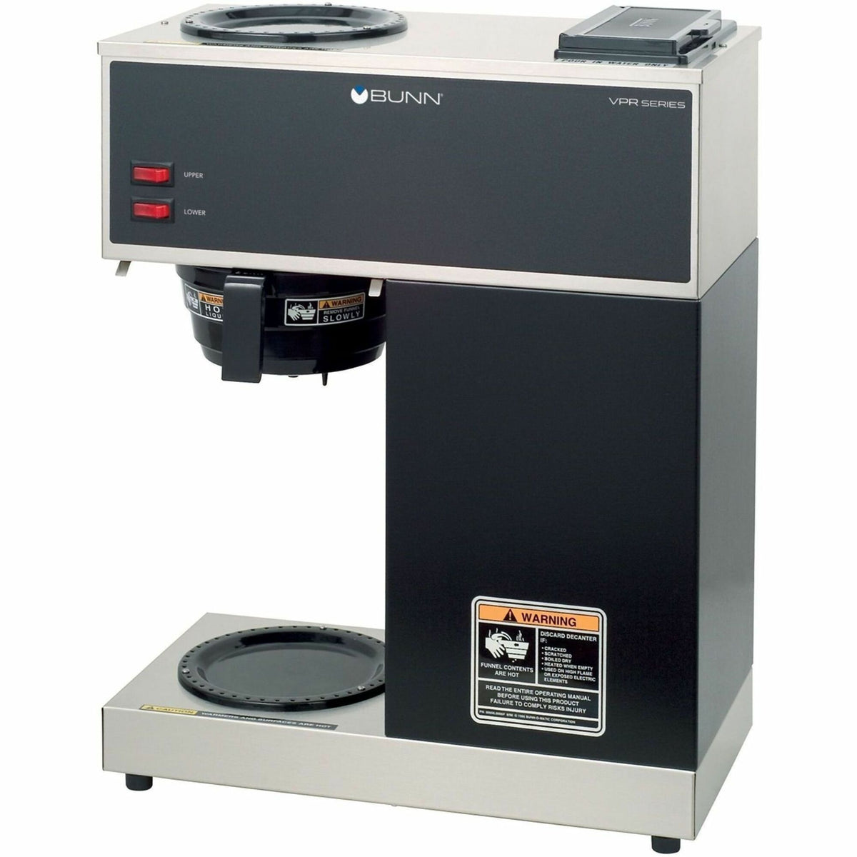 BUNN VPR12-Cup Pourover Coffee Brewer with 2 Warmers
