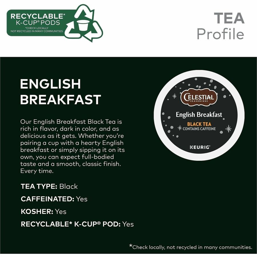 Celestial Seasonings® English Breakfast Black Tea K-Cup