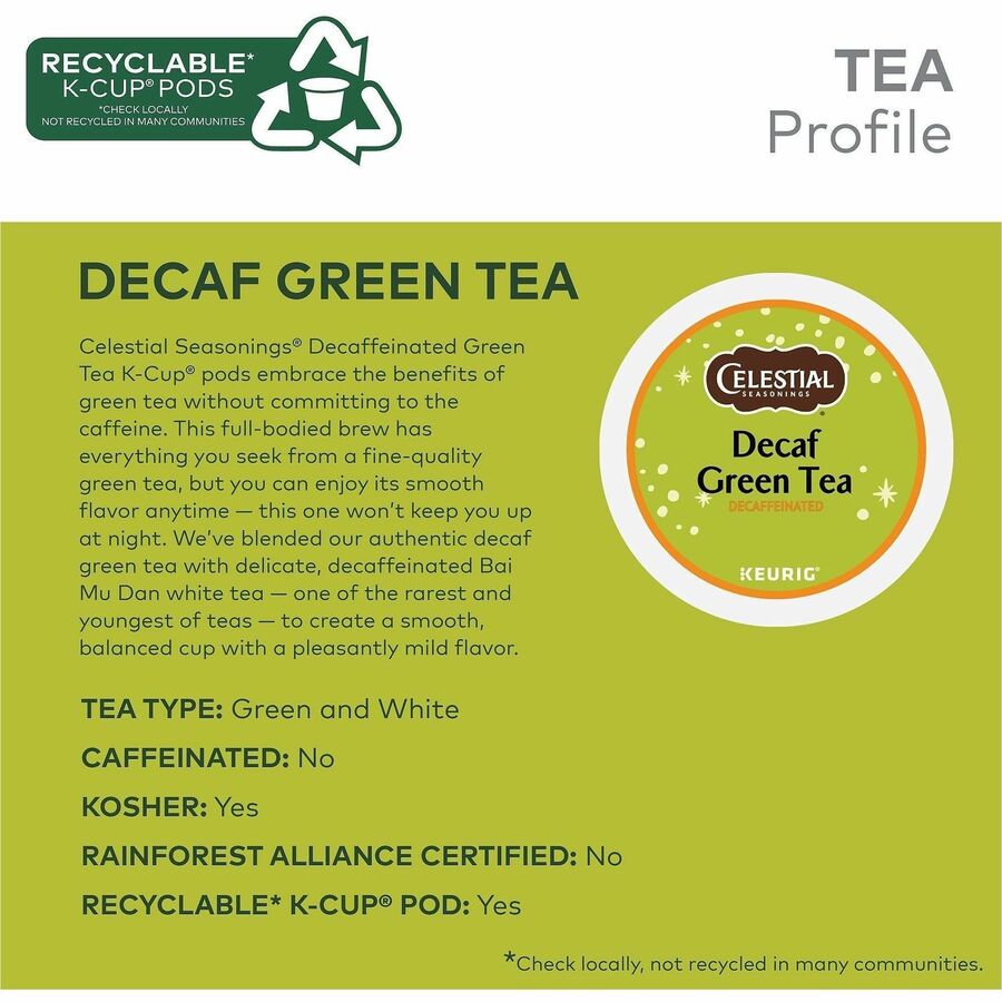 Celestial Seasonings® Decaf Green Tea K-Cup