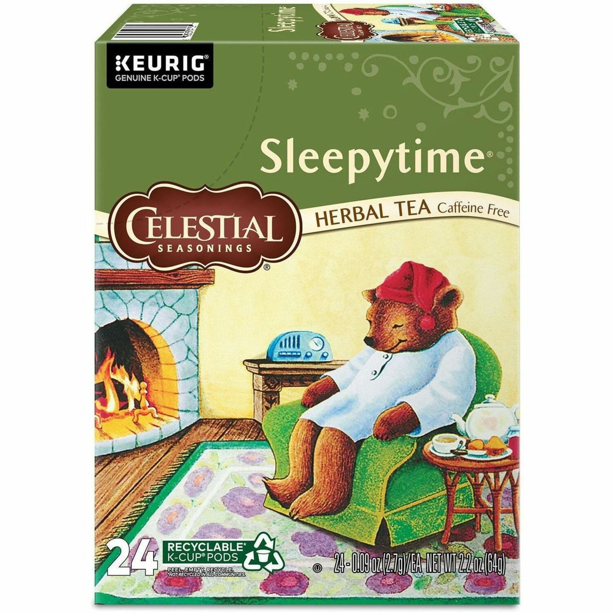 Celestial Seasonings® Sleepytime Herbal Tea, Single Serve K-Cup Pods, 24 Count Herbal Tea K-Cup