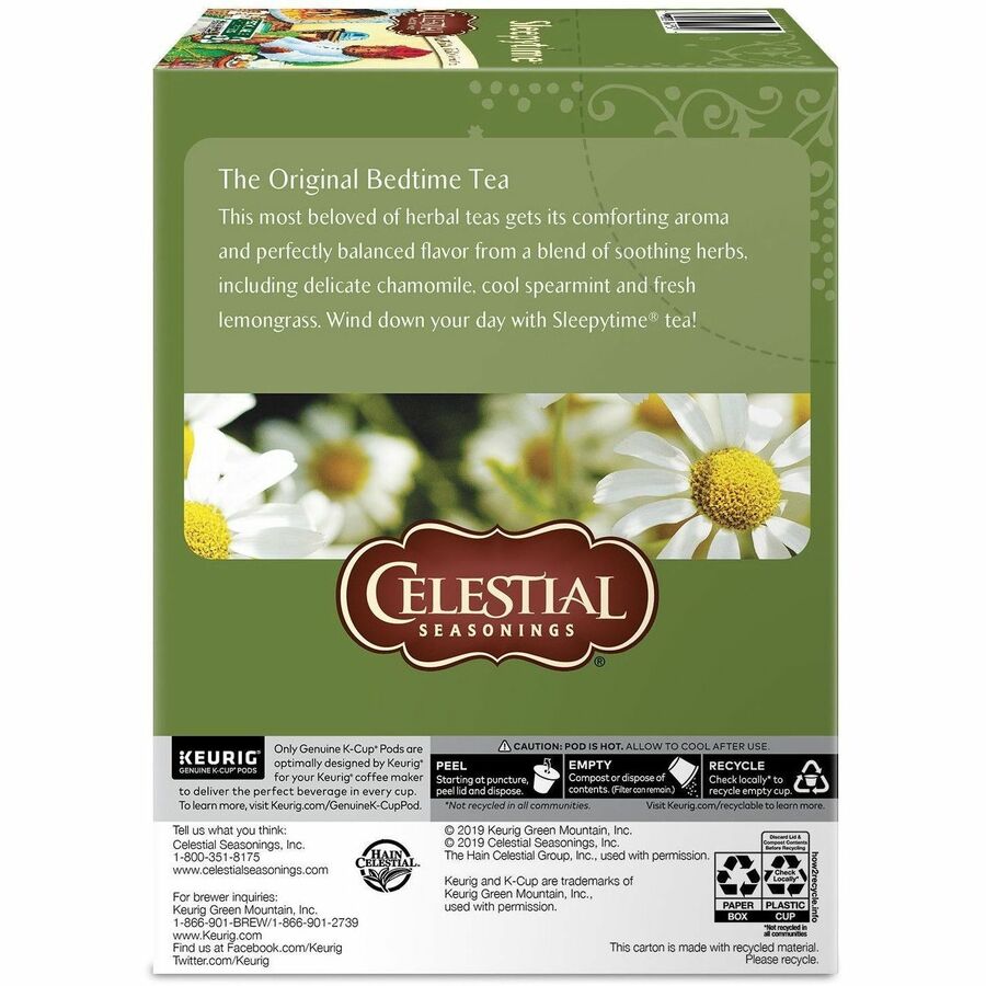 Celestial Seasonings® Sleepytime Herbal Tea, Single Serve K-Cup Pods, 24 Count Herbal Tea K-Cup