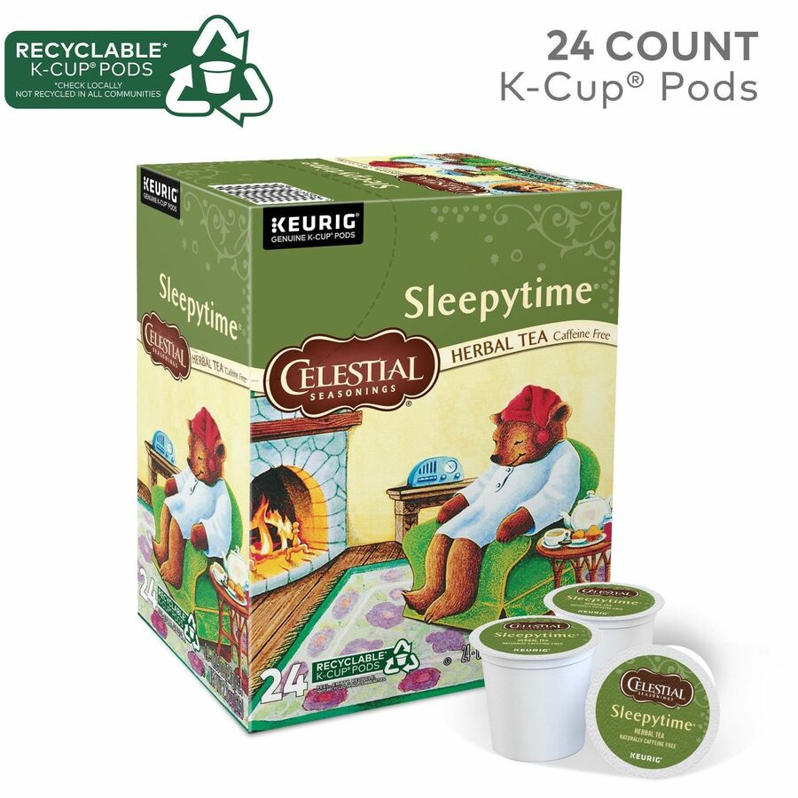 Celestial Seasonings® Sleepytime Herbal Tea, Single Serve K-Cup Pods, 24 Count Herbal Tea K-Cup