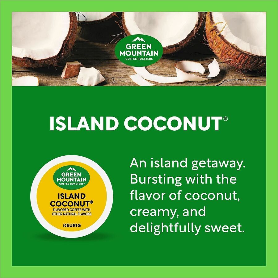 Green Mountain Coffee K-Cup, Pod Island Coconut Coffee