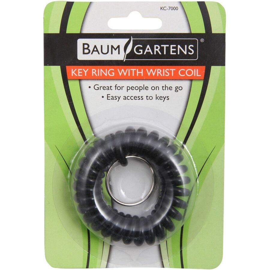 Baumgartens Wrist Coil Keychain ASSORTED Colors (KC-7000)