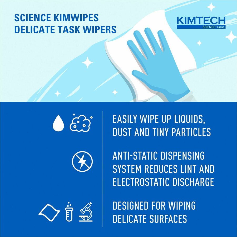 KIMTECH Science Kimwipes Delicate Task Wipers