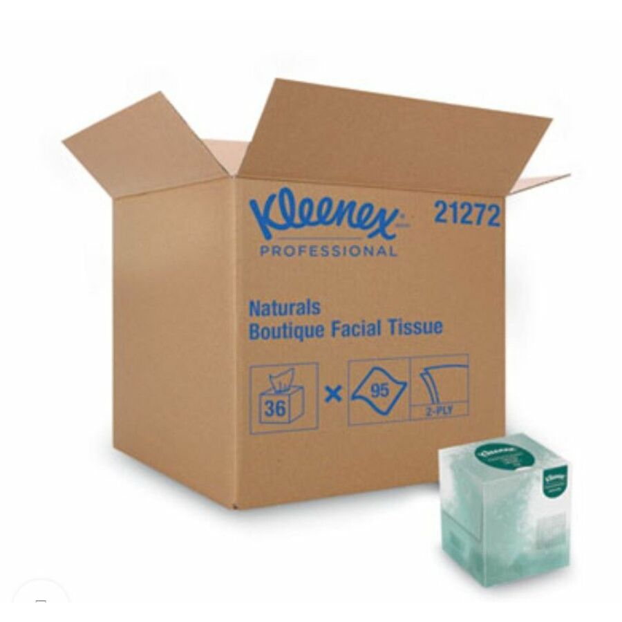 Kleenex Professional Naturals Facial Tissue Cube for Business
