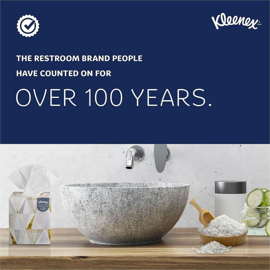 Kleenex Professional Naturals Facial Tissue Cube for Business
