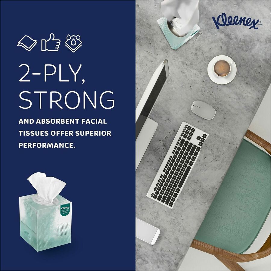 Kleenex Professional Naturals Facial Tissue Cube for Business
