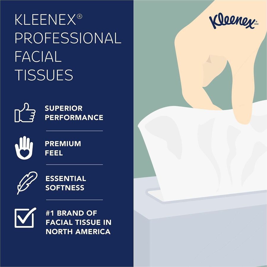 Kleenex Professional Naturals Facial Tissue Cube for Business